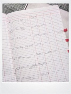 trusty tracking book interior page